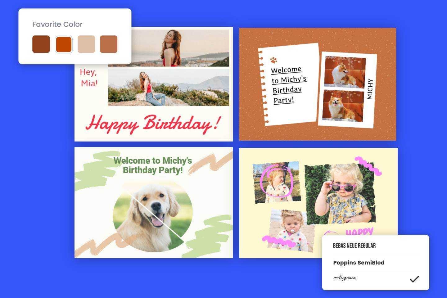 Créateur de montage photo anniversaire gratuit de Fortor