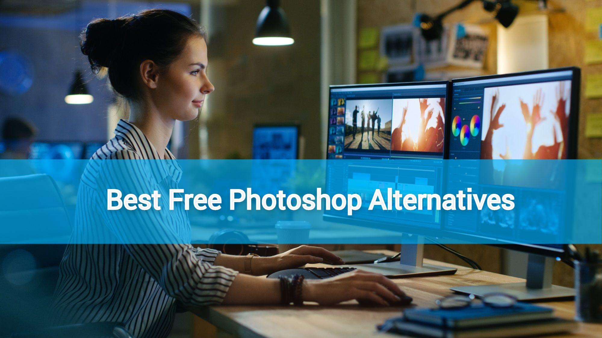 Blue photoshop alternatives banner