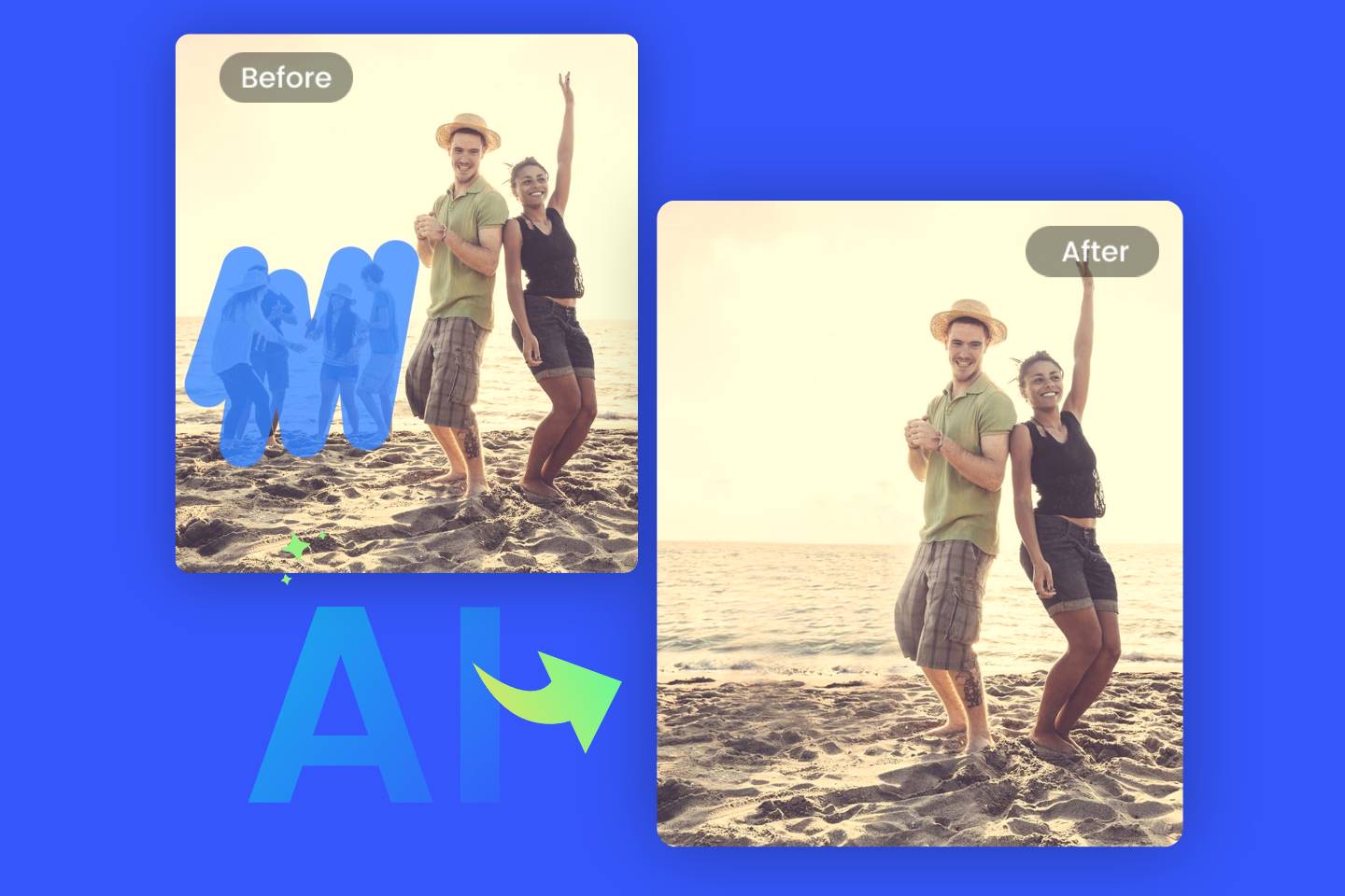 Entfernen Sie Objekte kostenlos online aus Fotos mit dem KI-Tool zum Entfernen von Objekten von Fotor